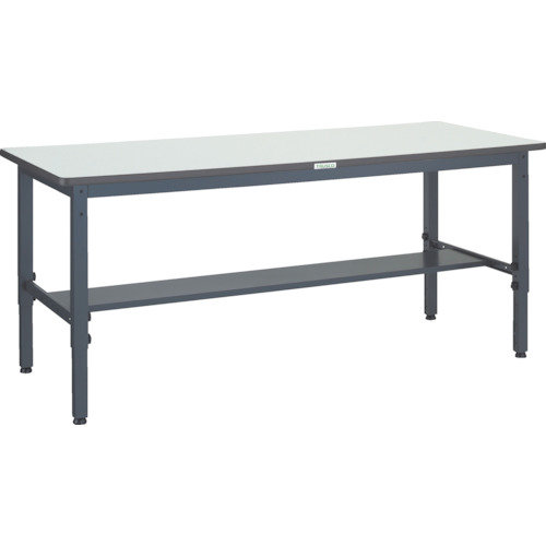 ■TRUSCO 軽荷重作業台高さ調節式(250kg)AWM型 1800X750XH700～910 基本タイプ ダークグレー色 AWMR1875(3015637)[法人限定][直送元]｜セミプロＤＩＹ店ファースト