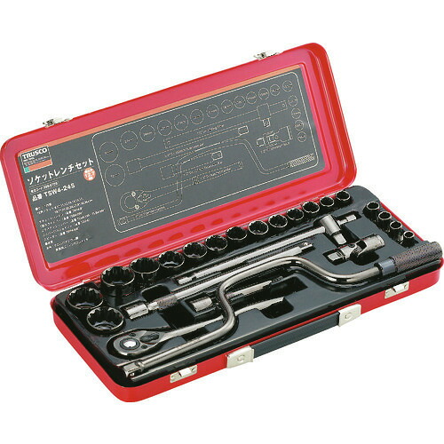 ■TRUSCO ソケットレンチセット 差込角12.7mm 24S TSW424S(3019845)｜セミプロＤＩＹ店ファースト