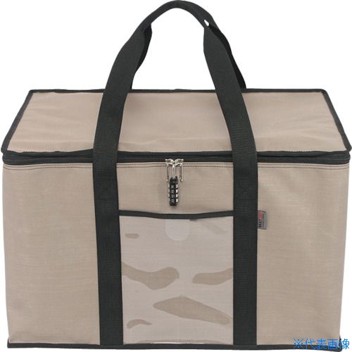■SANEI 折り畳みコンテナバッグ 50L グレージュ WSCB5000(3126927)