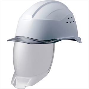■ミドリ安全 遮熱ヘルメット SCH－21PCLVS－RA3 KP付 ホワイト/スモーク SCH21PCLVSRA3KPWS(3236731)[送料別途お見積り][法人限定][掲外取寄]