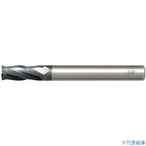 ■S&K Sコーティング ハイスラフィングエンドミル ファインピッチショート刃 SFPAS19(3240535)
