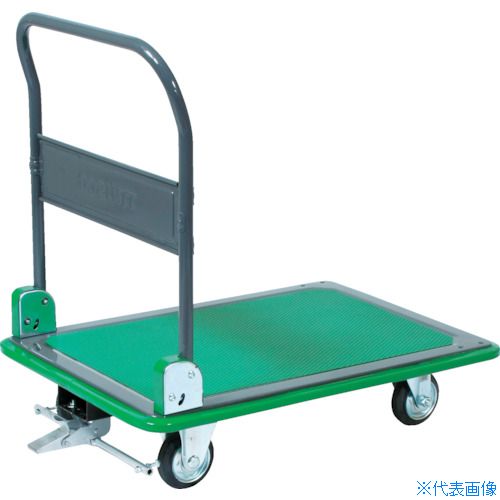■TRUSCO ハイグレード運搬車 折りたたみ式 740X460 ストッパー付 106SEBN(3364119)[法人限定][直送元]｜セミプロＤＩＹ店ファースト