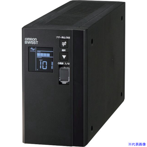 ■OMRON 常時商用(正弦波)/550VA/340W/縦型 BW55T(3408417)[送料別途お見積り][法人限定][掲外取寄]｜セミプロＤＩＹ店ファースト