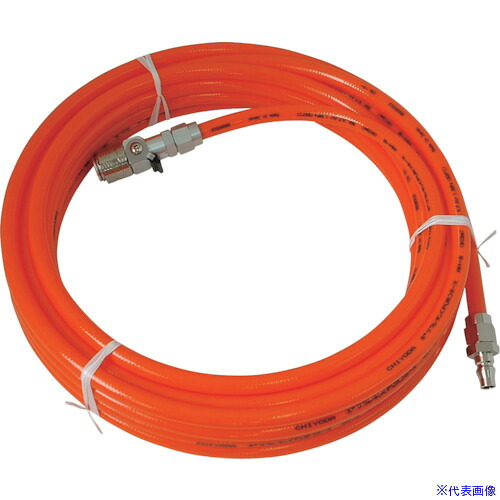 ■チヨダ ブレードホースカップリングセット MFX付オレンジ 6.5&times;10 30m AH6.530MFX(3420033)[送料別途お見積り][法人限定][掲外取寄]｜セミプロＤＩＹ店ファースト