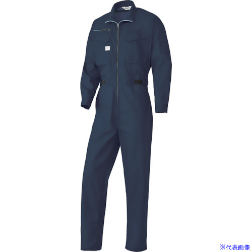 ■AUTO－BI SS(春夏)モデル 長袖つなぎ服1170－001ネイビーブルー－LL 1170001LL(3477879)[送料別途お見積り][法人限定][掲外取寄]