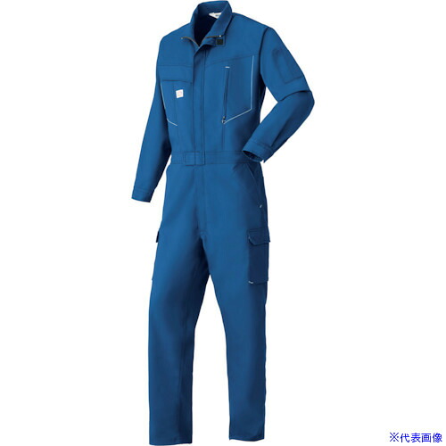 ■AUTO－BI AW(秋冬)モデル 長袖つなぎ服2850－001ネイビーブルー－L 2850001L(3479460)[送料別途お見積り][法人限定][掲外取寄]