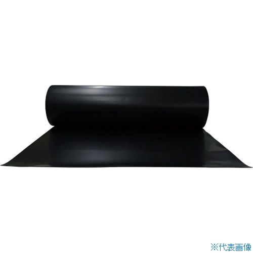 ■ワタベ 耐電用ゴムマット3t(黒/平) 7kV以下用 457(3511976)[送料別途お見積り][法人限定][掲外取寄]
