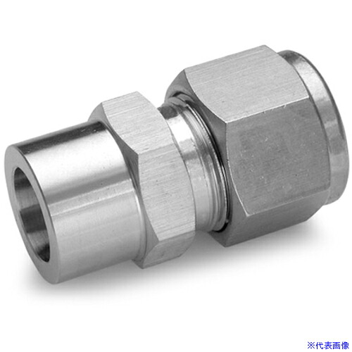 ■Fujikin ニューV&minus;Lok 2圧縮リング喰い込み式 ステンレス鋼製 VUWR25.4X25.4FV(3514764)[送料別途お見積り][法人限定][外直送]｜セミプロＤＩＹ店ファースト