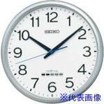 ■SEIKO 電波掛時計 セイコーネクスタイム ZS254S 銀色メタリック 直径310mm ZS254S(3519857)