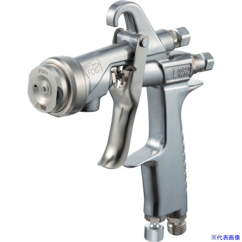 ■アネスト岩田 食液塗布専用小形重力式スプレーガン ノズル口径Φ1.5 エア取込口G1/4 FOG1H15G(3565073)