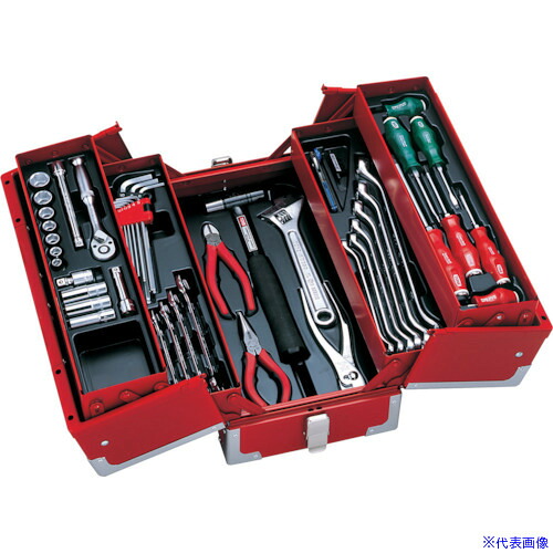 ■TONE 整備用工具セット ツールセット 差込角9.5mm 56点セット シルバー TSA3309SV(3596729)|セミプロDIY店ファースト
