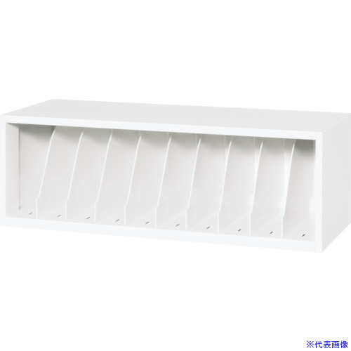 ■DAISHIN カルテ収納庫上置きタイプ ホワイト色 仕切り板9枚付き M93503KA4W(3623124)[法人限定][外直送元]｜セミプロＤＩＹ店ファースト