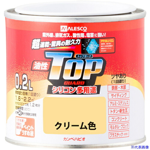 ■KANSAI 油性トップガード クリーム色 0.2L 00017640111002(3626242)&times;6[送料別途お見積り][法人限定][掲外取寄]｜セミプロＤＩＹ店ファースト