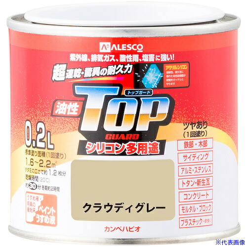 ■KANSAI 油性トップガード クラウディグレー 0.2L 00017640681002(3627791)&times;6[送料別途お見積り][法人限定][掲外取寄]｜セミプロＤＩＹ店ファースト 7,294円