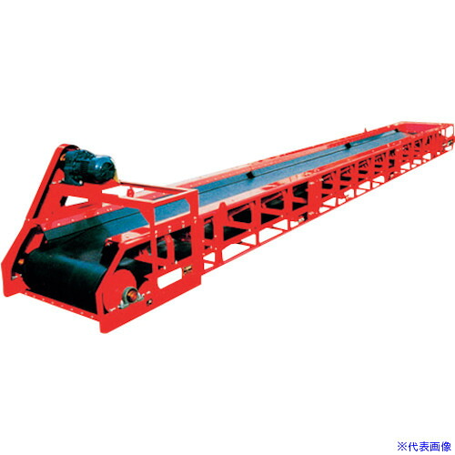 ■ワダチコンベヤ SB35型 船底型/モータプーリ駆動式 ベルト幅350MM 機長15M SB35M1.5KW15M(3628764)[送料別途見積り][法人・事業所限定][直送]｜セミプロＤＩＹ店ファースト