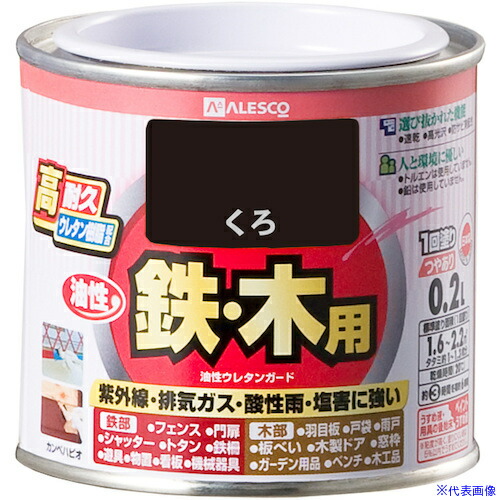 ■KANSAI 油性ウレタンガード くろ 0.2L 00037640021002(3629438)×6[送料別途お見積り][法人限定][掲外取寄]
