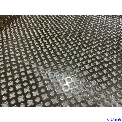 ■TRUSCO ステンレスパンチングメタル1t 〇+ 1000X2000 304BA11000X2000(3649705)[法人限定][直送元]