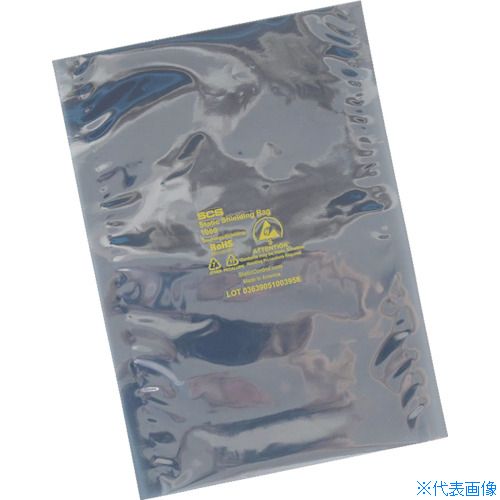 ■SCS 静電気シールドバッグ フラットタイプ 203X305mm (100枚入) 100812(3664279)