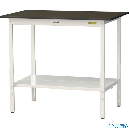 ■ヤマテック 実験用作業台 LABシリーズ実験用ラボテーブル 高さ調整タイプ 全面棚板付 指紋レスメラミン天板 W1200&times;D750&times;H900～1200 SLMAH1275TTBRW(3695508)[法人限定][直送元]｜セミプロＤＩＹ店ファースト