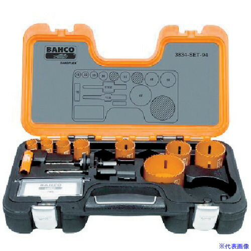 ■BAHCO 替刃式バイメタルホルソー セット 16、19、22、25、30、35、41、51、67mm 3834SET94(3707369) 13,044円