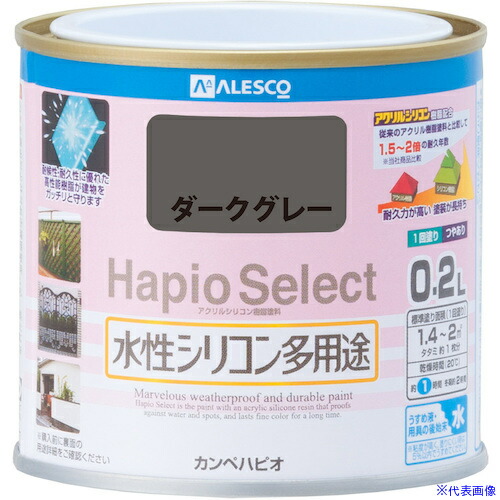 ■KANSAI ハピオセレクト ダークグレー 0.2L 00017650091002(3763861)×6[送料別途お見積り][法人限定][掲外取寄]