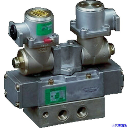 ■CKD 電磁弁 パイロット式 防爆形5ポート弁 4Fシリーズ(ダブルソレノイド) Rc1/4 AC200 4F420E08TPAC200V(3767957)