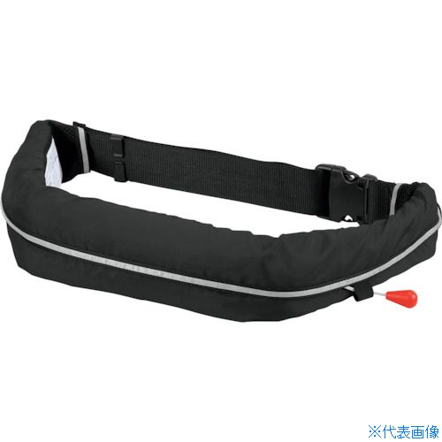 ■OCEANLIFE 自動膨張式ウエストタイプ 作業用ライフジャケット ブラック TYPE A WR1BK(3776530)|セミプロDIY店ファースト