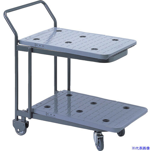 ■OKAMURA フロアカート TFW&minus;105RF ブレーキ付 1X712PGF31(3782769)[法人限定][直送元]｜セミプロＤＩＹ店ファースト 26,398円