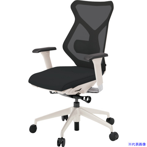 ■ITOKI セクアチェア ハイバック ベースカラーWW アジャスタブル肘 張地 ブラック KG367JV1WWT1(3818965)[送料別途お見積り][法人限定][直送]