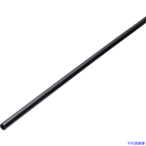■潤工社 極軟質ナイロンチューブ AS4 12X9mm 100m 黒 3512BK100(3828782)
