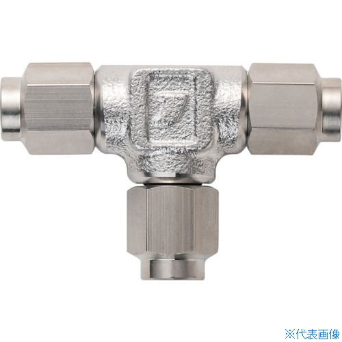 ■潤工社 ステンレス継手 ユニオンティー(ミリ系列) 10×7.5mm TU10X7.5SUS(3832158)