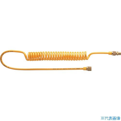 ■潤工社 エアーコイルチューブセット UTF 1－12X8mm 黄 UTF12600LY(3833548)