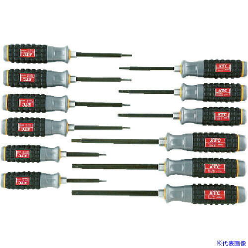 ■KTC 樹脂柄T型トルクスドライバセット[12本組] TD1T12(3839664)