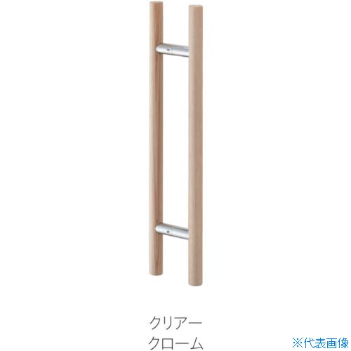 ■MK ドアハンドル(両面用) 25ΦX600mm クリアー MDW10060H(3847629)