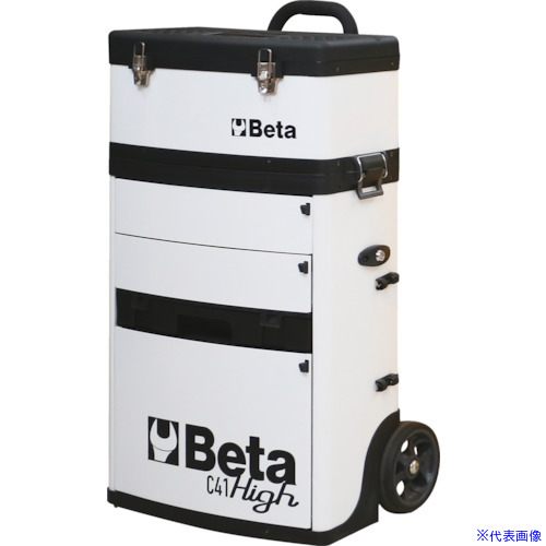 ■Beta 移動式ツールトロリー C41H ホワイト 041000021(3856095)[送料別途お見積り][法人限定]