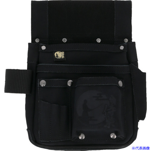 ■侍BLACK 釘袋 リング付SRBF&minus;3 806024103(3885068)｜セミプロＤＩＹ店ファースト