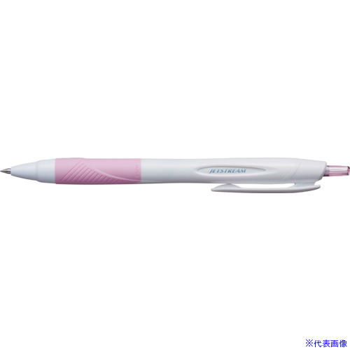 ■uni 油性ボールペン ジェットストリーム スタンダード 単色 名入専用商品 0.5mm 軸色:白ライトピンク インク色:黒 SXN15005NW.51(3913182)×100[送料別途お見積り][法人限定][掲外取寄]