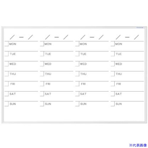■馬印 MRシリーズ壁掛ホーローメモボードホワイト枠 MR23S(3924601)[送料別途お見積り][法人限定][外直送]