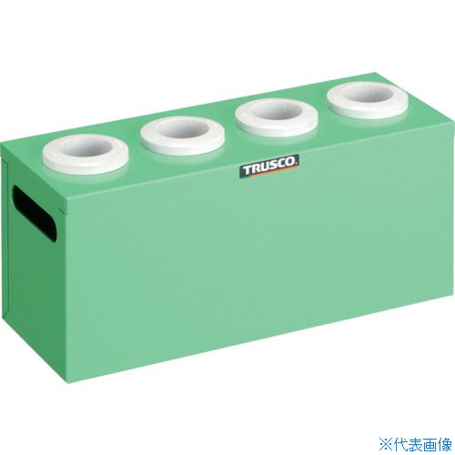 ■TRUSCO ツーリングケース NT・BT兼用 40用ホルダー4個 ヤンググリーン 間口390×奥行145×高さ188mm WNT404YG(3930220)