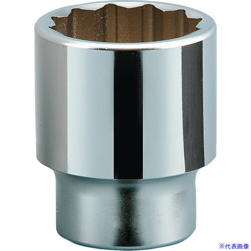 ■KTC 19.0sq.ソケット(十二角) 対辺寸法3/4mm 全長68mm B6134W(3930406)[送料別途お見積り][法人限定][掲外取寄]