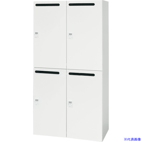 ■DAISHIN パーソナルロッカー4人用ホワイト色ダイヤル錠仕様H1720mm V945184SLD(4015765)[法人限定][外直送元]｜セミプロＤＩＹ店ファースト