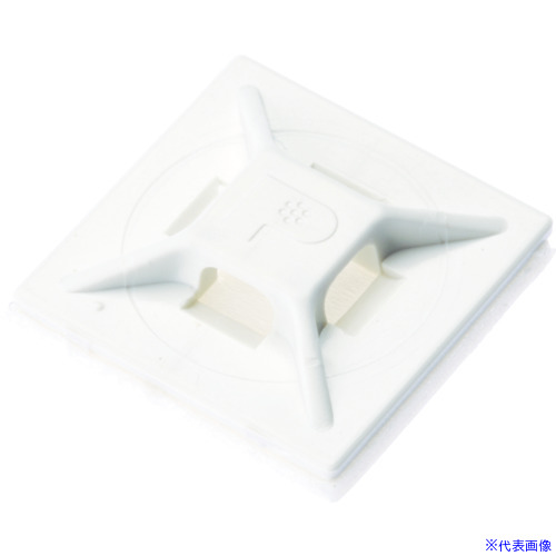 ■PANDUIT マウントベース ゴム系粘着テープ付き 白 (500個入) ABMMAD(4036778)|セミプロDIY店ファースト