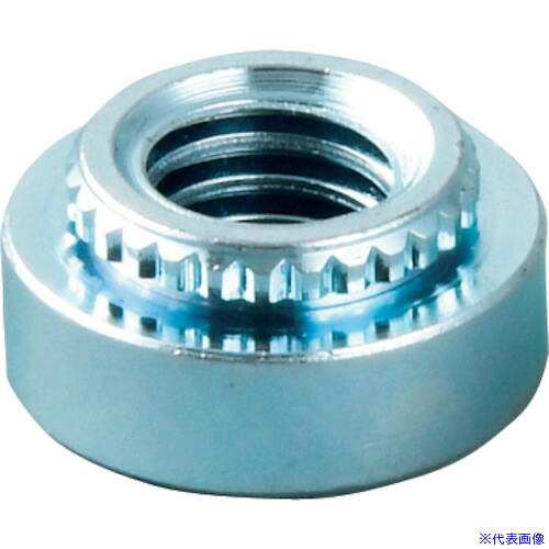 ■ボーセイ セルフクリンチングブローチングナット(ステンレス) M4 (1000個入) TKFSM4(4038148)[送料別途お見積り][法人限定][外直送]