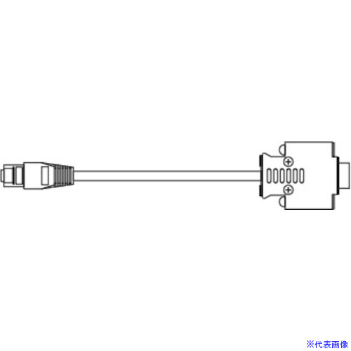 ■PUSHLOG 三菱電機PLC Qシリーズ シリアルコミュニケーションユニット接続ケーブル(2m) OPC102(4055090)[法人限定][外直送元]