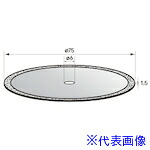 ■ナカニシ 電着ダイヤモンドディスク φ75×1.5×穴6 #100 14142(4075894)[送料別途見積り][法人・事業所限定][掲外取寄]