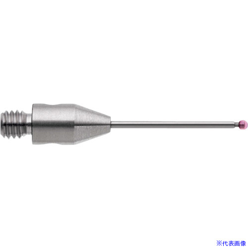 ■RENISHAW M3ルビー球ストレートスタイラス/超硬軸(メートル法) φ1.0MM × L20.0MM × EWL12.5MM A50042442(4086124)[送料別途お見積り][法人限定][掲外取寄]