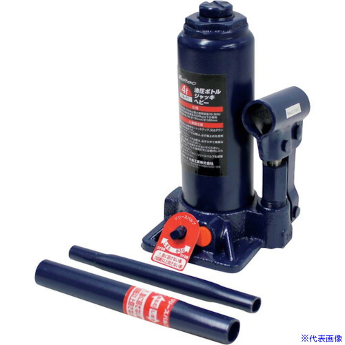 ■Meltec 4t油圧ボトルジャッキヘビー FA71(4089451)[送料別途お見積り][法人限定][掲外取寄]その他