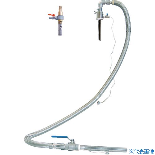 ■アクアシステム 吸入専用 SUS製エア式ドラムポンプ セパレート型 APDQS25SUS(4100352)[法人限定][直送元]｜セミプロＤＩＹ店ファースト