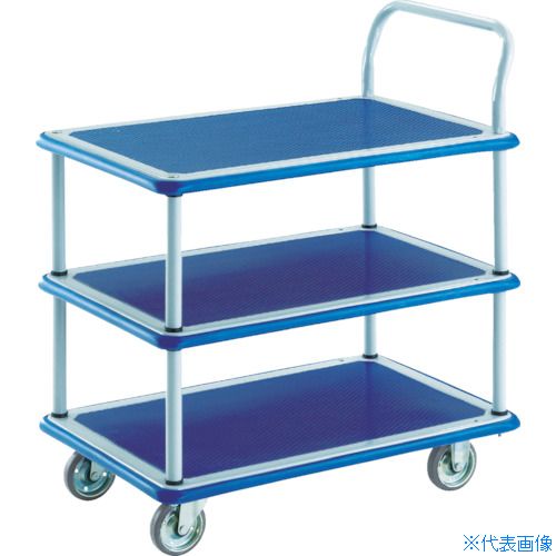 ■TRUSCO プレス製台車 ドンキーカート 3段式片袖タイプ740&times;480 105N(4145038)｜セミプロＤＩＹ店ファースト