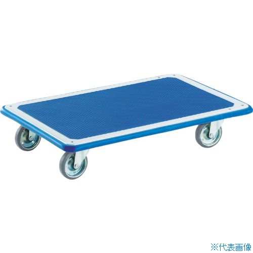■TRUSCO プレス製台車 ドンキーカート 平台車型740×480 オール自在 115NJ(4145101)[送料別途お見積り][法人限定][メーカー取寄]